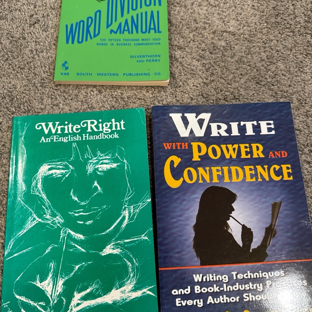 Set of Three Writing Guide Books